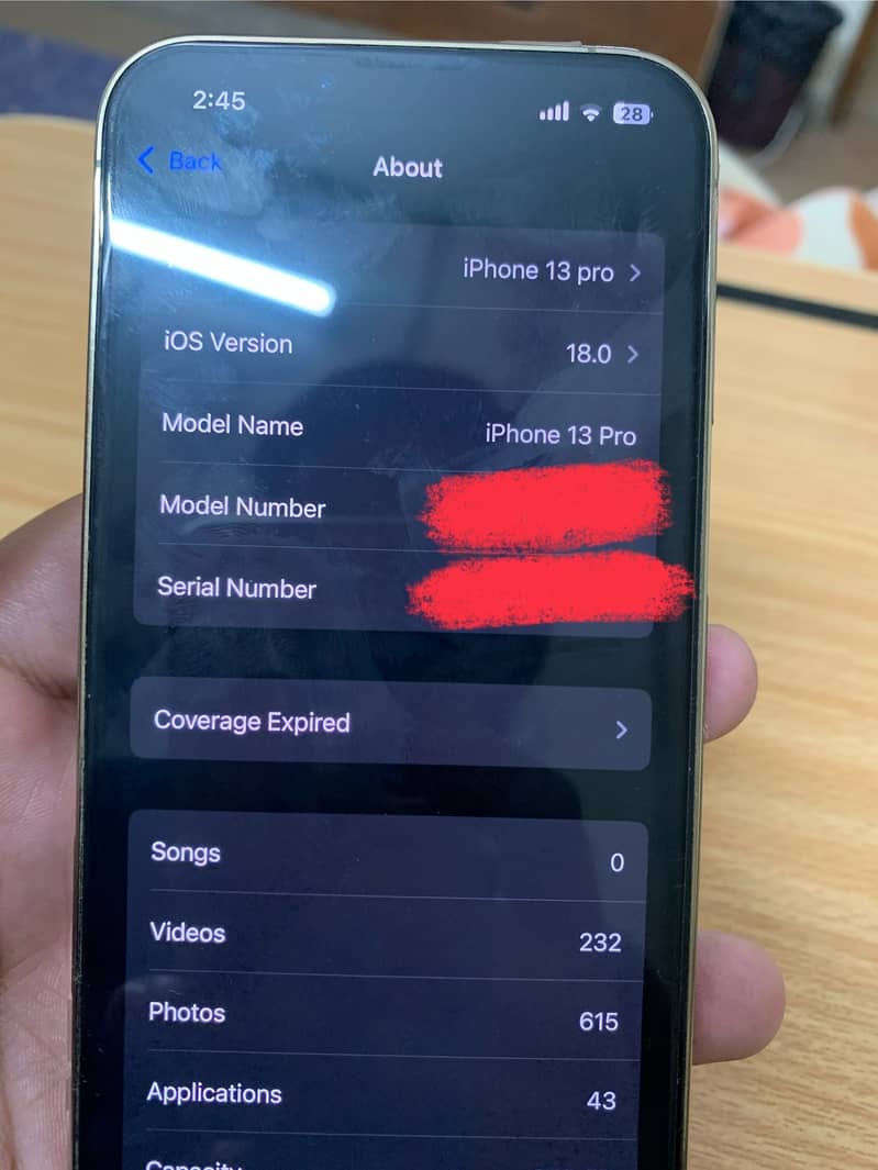 iPhone 13 pro 256 gb Non pta 6