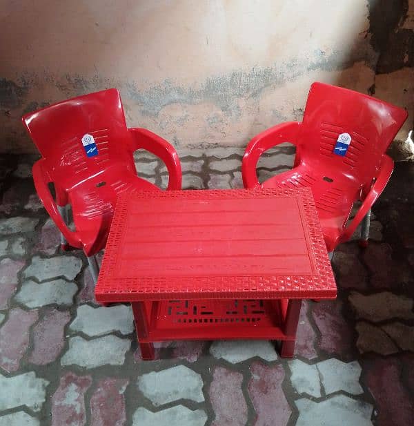 Kids Plastic Chairs and Table set 1