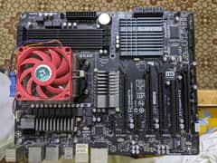 AMD FX Board X990 gaming board with Fx 6350 processor 6core