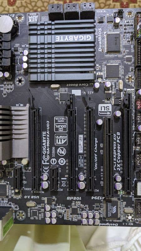 AMD FX Board X990 gaming board with Fx 6350 processor 6core 2