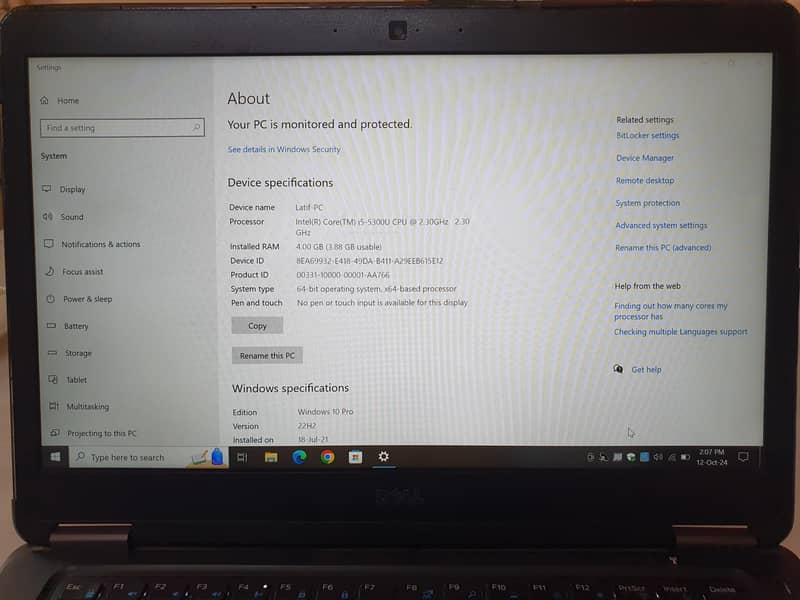 Dell Latitute E7450 Core i5-5th 4/256 GB 7