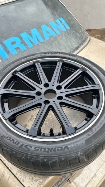 18 inch rims and tyres multi-flower design Japanese 4