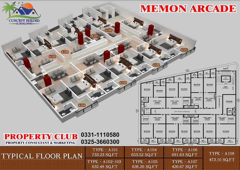 Flat for sale booking Gulshan e Iqbal block 4A near abul Hassan isphani road 5