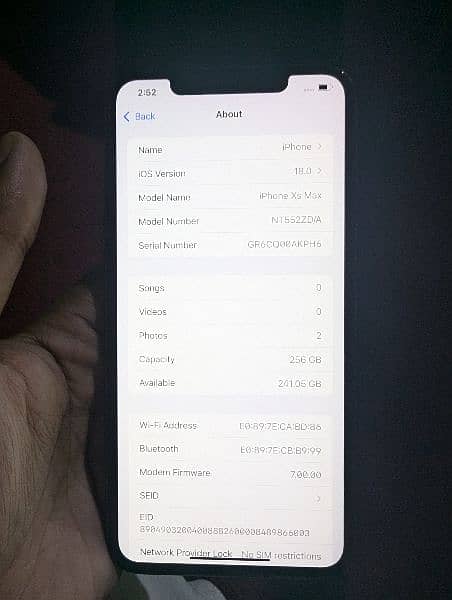 Iphone Xs Max 256GB 4