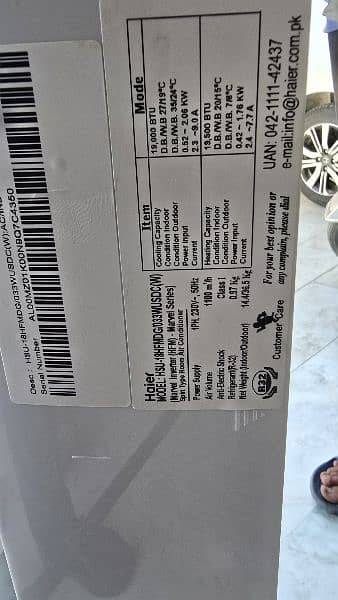 brand new haier ac (marvel inverter heat & cool) 5