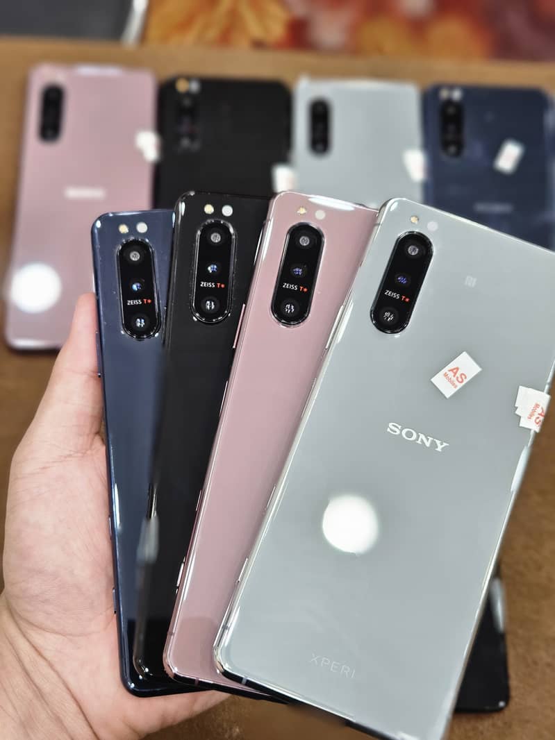 sony xperia 5, sony 5 mark 2, sony 5 mark 3 and sony 1 mark 3 5