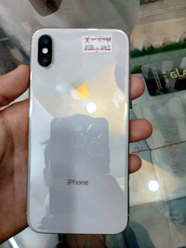 Iphone X PTA approved 64 gb 0