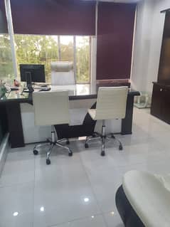 NEAR 2 TALWAR VIP LAVISH FURNISHED OFFICE FOR RENT WITH EXCITIVE CHAMBER MEETING ROOM CUBICLE WORK STATION AC LCD RENT ALMOST FINAL NOTE 1 MONTH COMMISSION RENT SERVICES CHARGES MUST