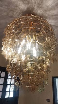 balca chandelier globe /decoration roof globe /golden fanoos for sale