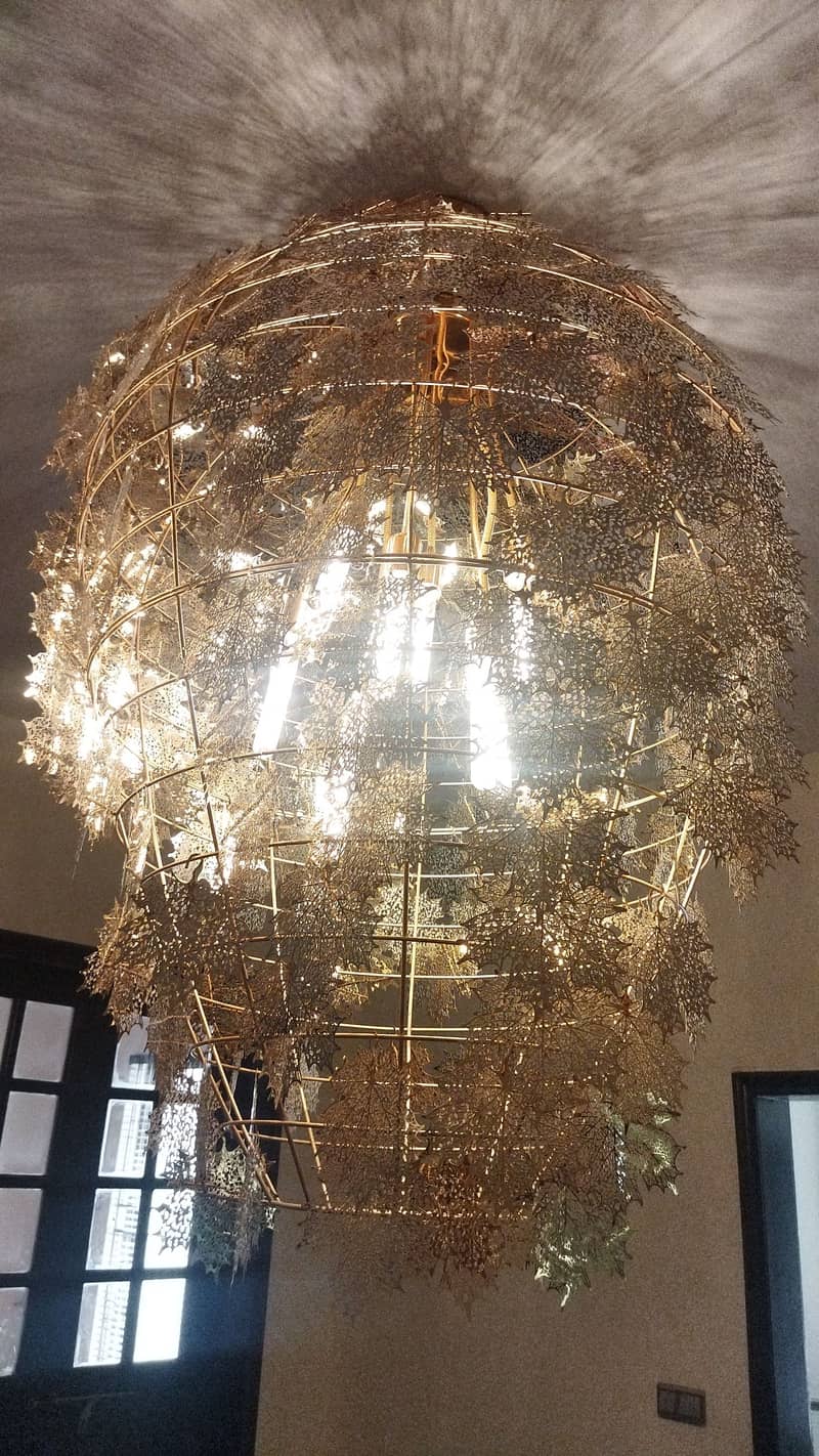 balca chandelier globe /decoration roof globe /golden fanoos for sale 0