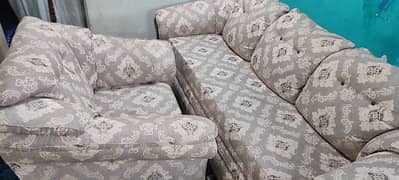 Sofa Set 5 seater (3+1+1) new condition