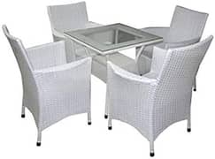 rattan dining table/5 seater dining/chair/center table/Garden furnitur