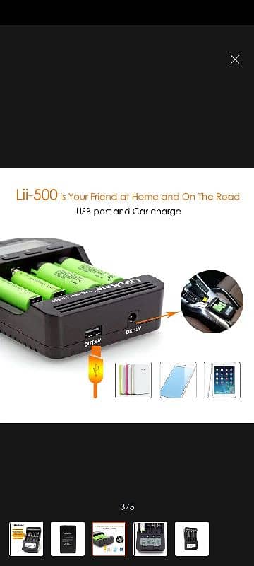 Liitokala Lii-500 lithium battery Charger 4