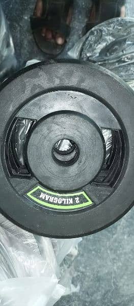 Rubber Coated Commercial Weight Plates 2.5 to 20 KGS 300 per KG 3