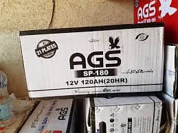 Used AGS Battery SP-180 12v 120AH(20HR) 6