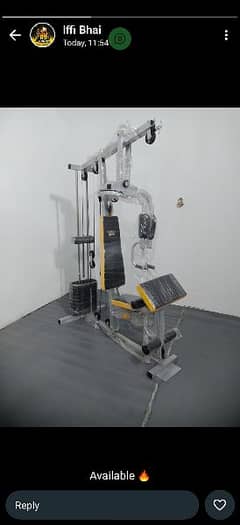 Home gym for home use . A machine included all exercise .