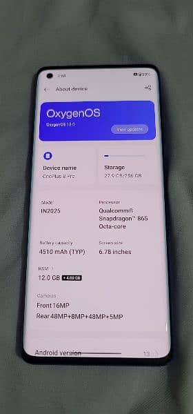 Oneplus 8 pro 12+4 GB Ram rom 256 GB Brand new conditions 4