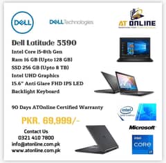 Dell Latitude 5590 Intel Core i5-8th Gen Ram 16 GB SSD 256