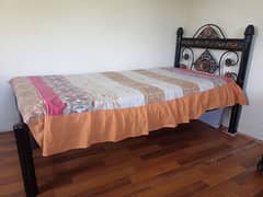 Urgent Sale: 1 Iron Bed (Single) and 1 Iron Sofa (5 Seater)