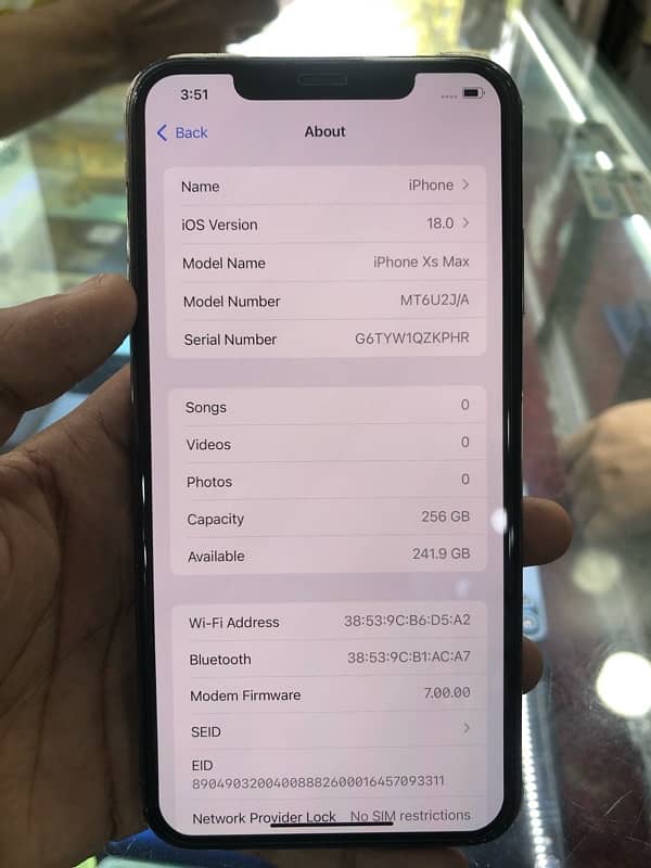 iPhone xsmax total Genean 10 by 10 battery health 81 256 gb 6