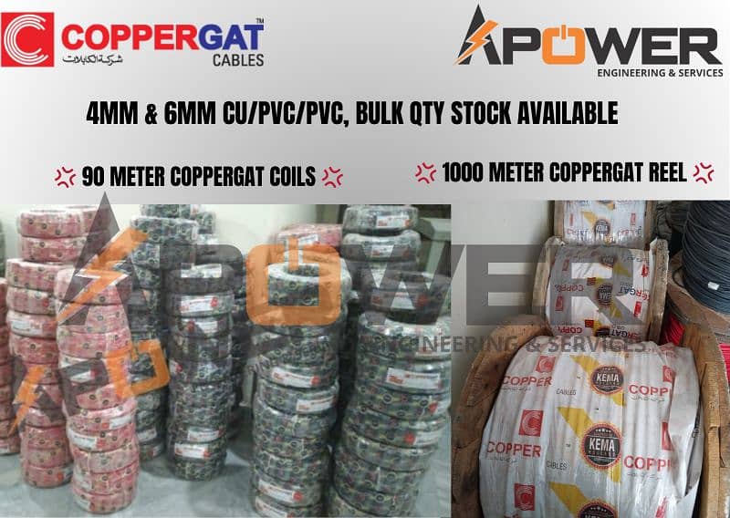 4MM & 6MM Copper gat or Million Classic AC /DC Cables 0