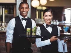 Job available for a waiter and waitress