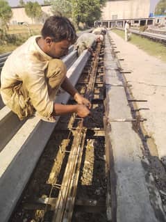 Precast boundary wall and roof / tayar chatey or dewar