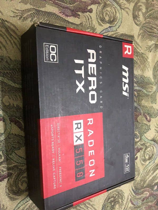 MSI Radeon Rx 550 4gb overclock edition 0