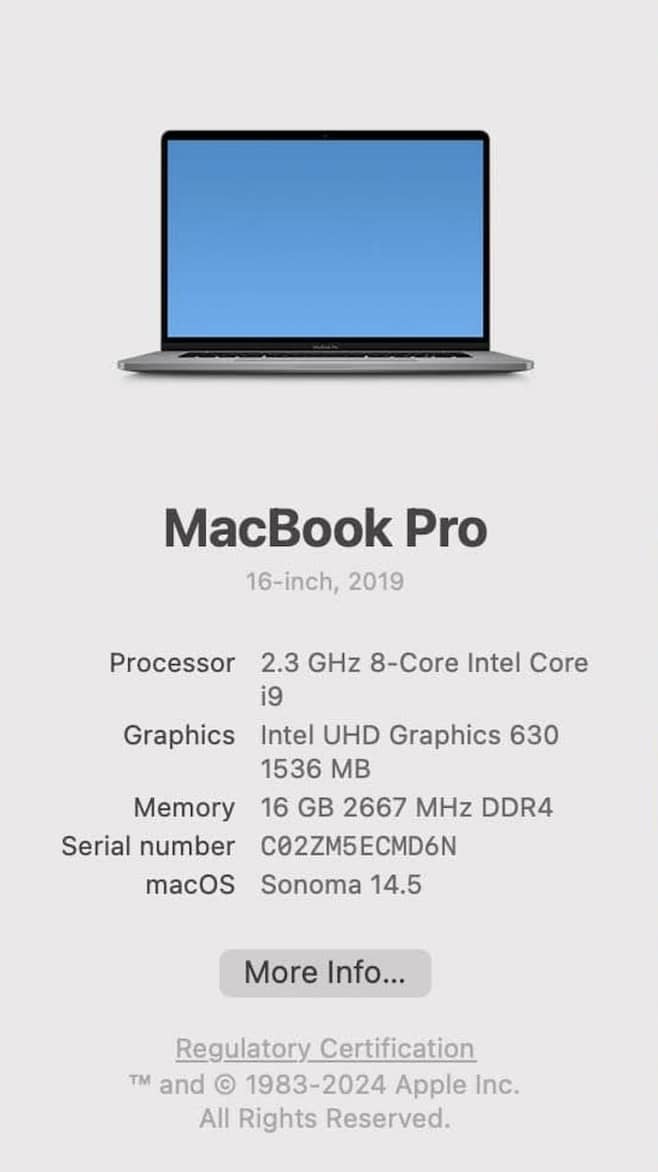 MacBook Pro 16" 2019  Core i9, 16GB RAM, 1TB SSD in good Condition 4