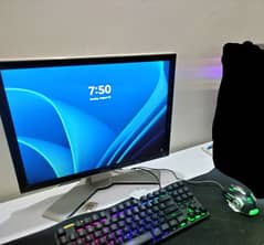 Monitor, keyboard, Mouse, Headphones, RGB Pad