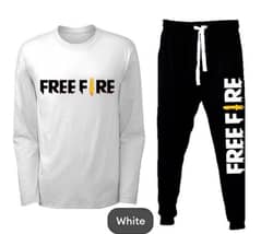 2 PCs men's micro polyester printed Track Suit "free fire " 0