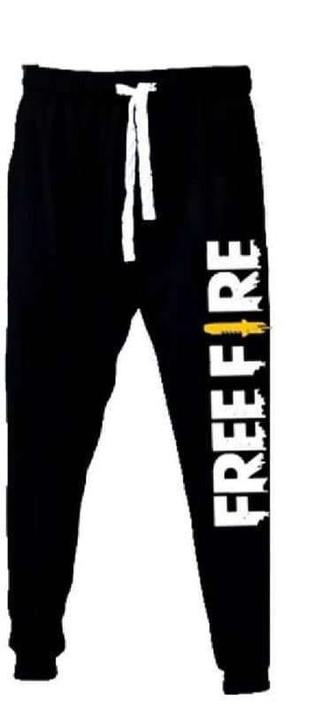 2 PCs men's micro polyester printed Track Suit "free fire " 1