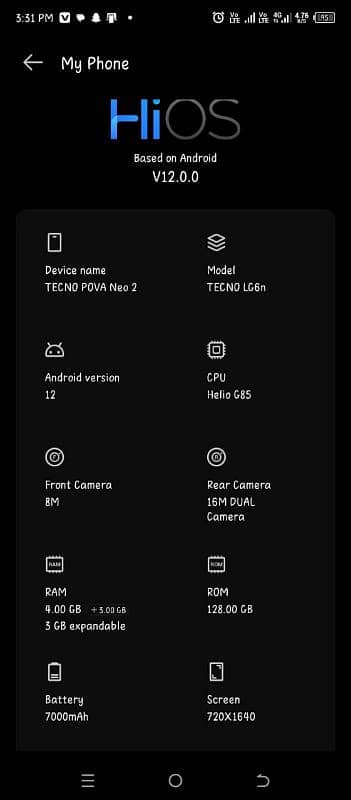 Tecno pova neo 2 4