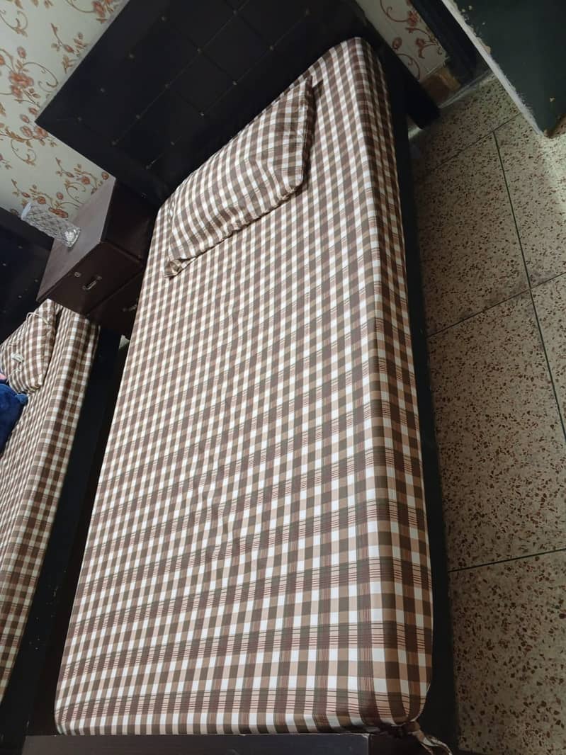 SINGLE BED WITH MATTRESS  FOR SALE 4