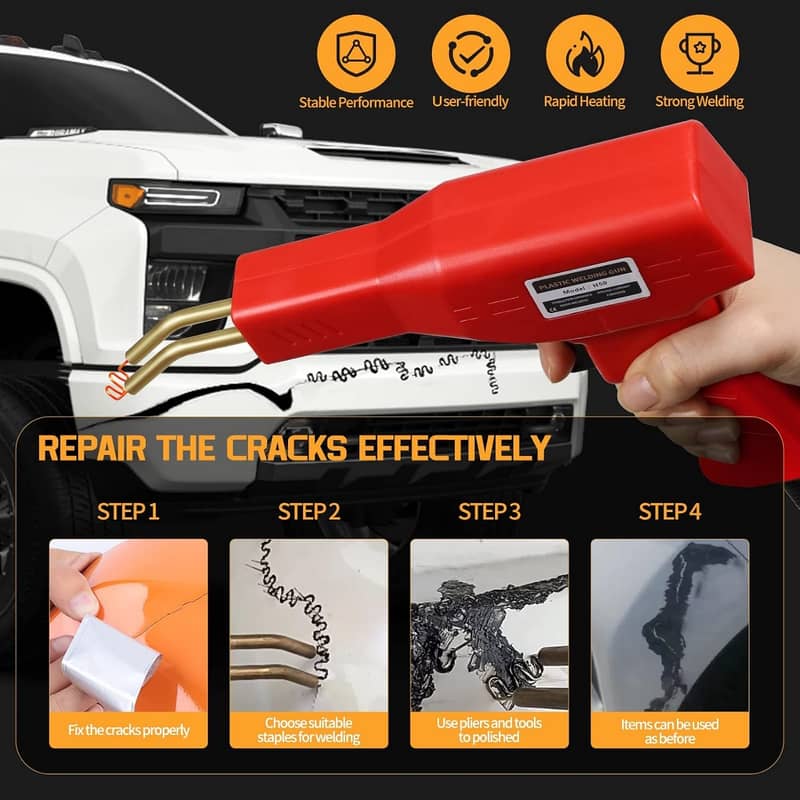 Hot Stapler Plastic welding Gun | Best For Cars Bonet Bumper Etc 2