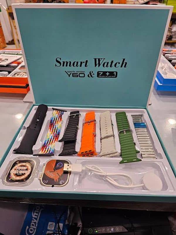 Y60 Smart watch with 7 Straps 1