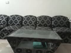 6 single seater sofa and 1 center table