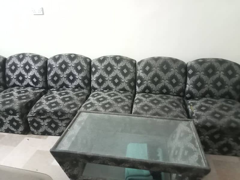 6 single seater sofa and 1 center table 1