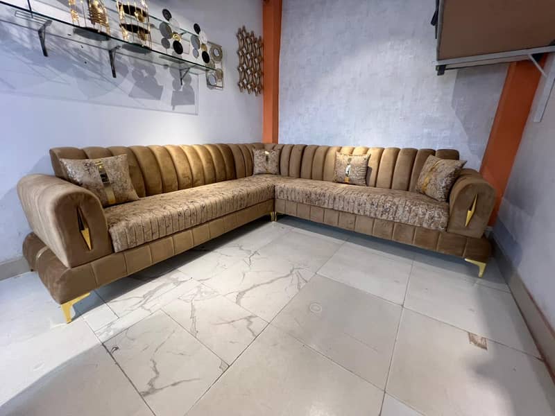 L-shaped sofa set/corner sofa set/7 seater sofa/5 seater/wood/sofa se 2