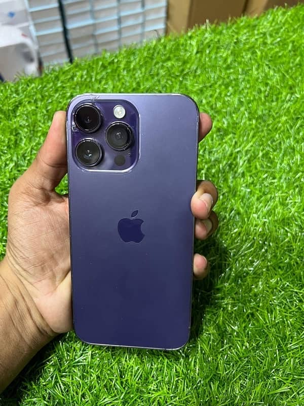 iphone 14 pro max jv   256 gb   purple color 10/9 condition 5