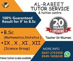 Home tuition & tutor academy (20 years experience teacher)