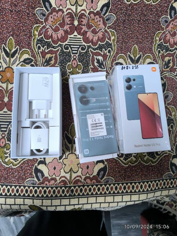 Redmi Note 13 pro 8+8/256 just box open no sim use 1