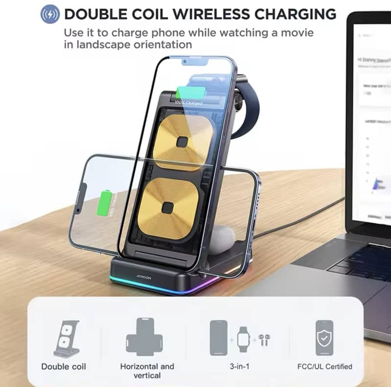 Joyroom 3 in 1 wireless charger 4