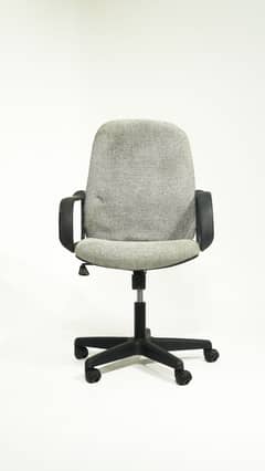 Basic Swivel Office Chair with Neutral Fabric