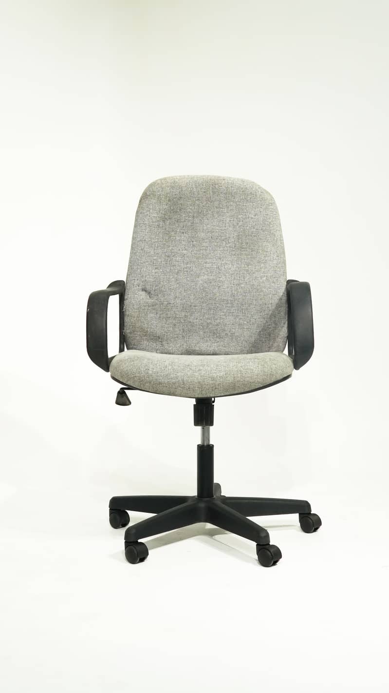 Basic Swivel Office Chair with Neutral Fabric 0