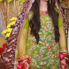 Bridal mehndi dress