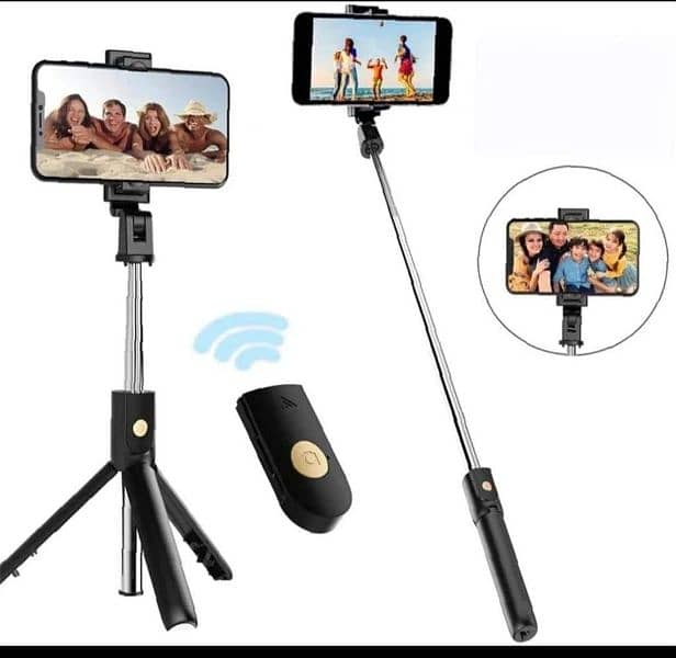 4 IN 1 PORTABLE  R1 WIRELESS (SELFIE & VLOG) STICK 5