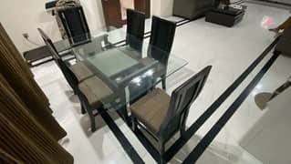 Dining table for sale /6 seated /wooden table