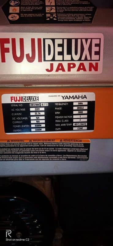 5 kva/ FUJI DELUX JR 8800s 5