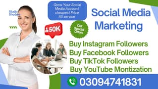 TikTok,Followers,Instagram,Likes,YouTube,Views /Digital Marketing, SEO